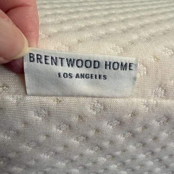 Zuma Foam Wedge Pillow By Brentwood Home With Bamboo Cover Support 10" - Picture 9 of 16